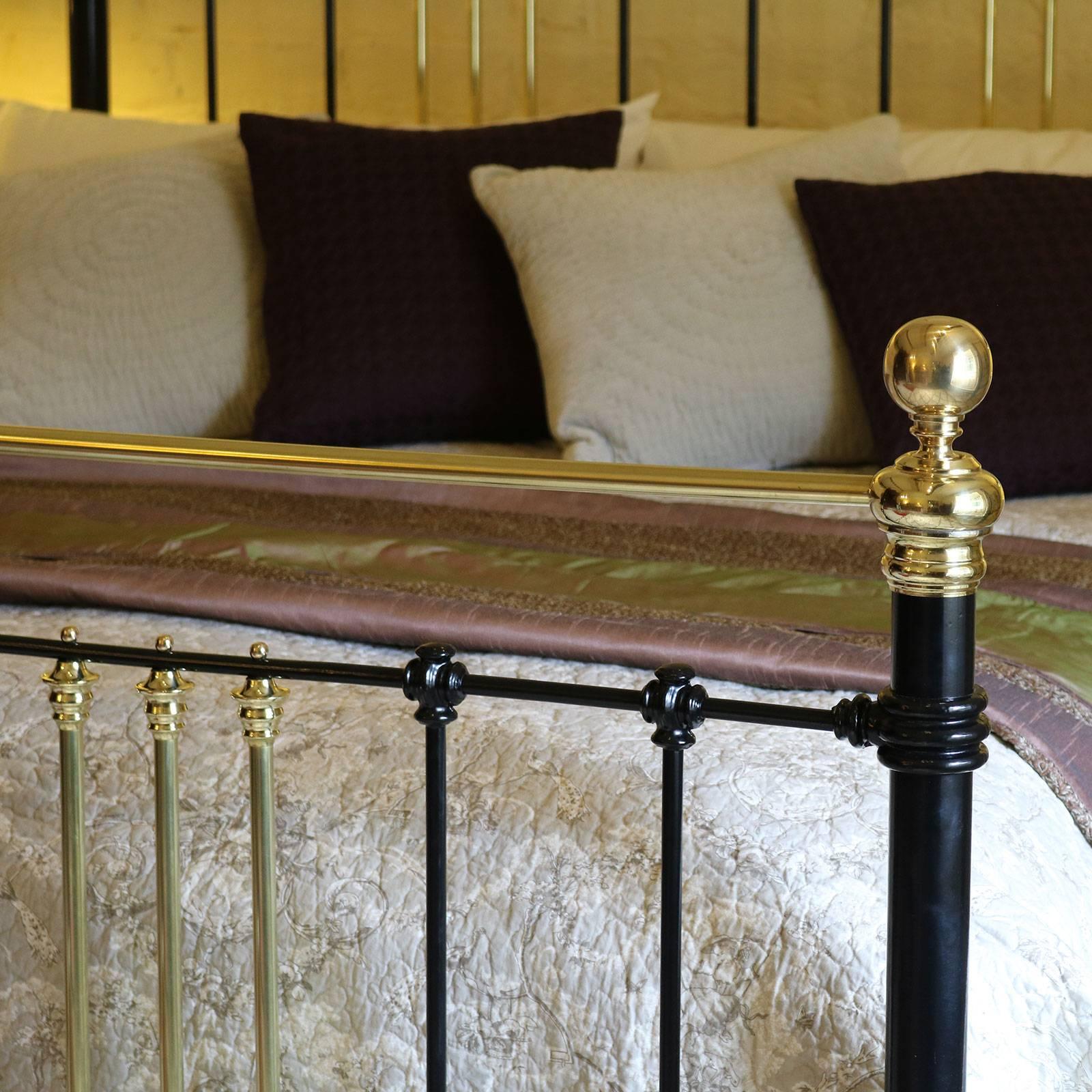 black brass bed