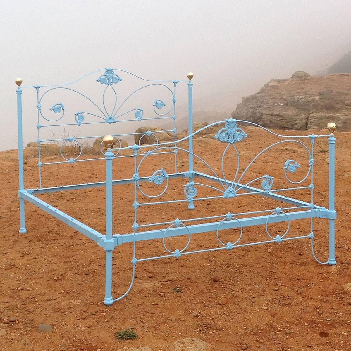 Wide Cast Iron Bed, MSK32 at 1stdibs