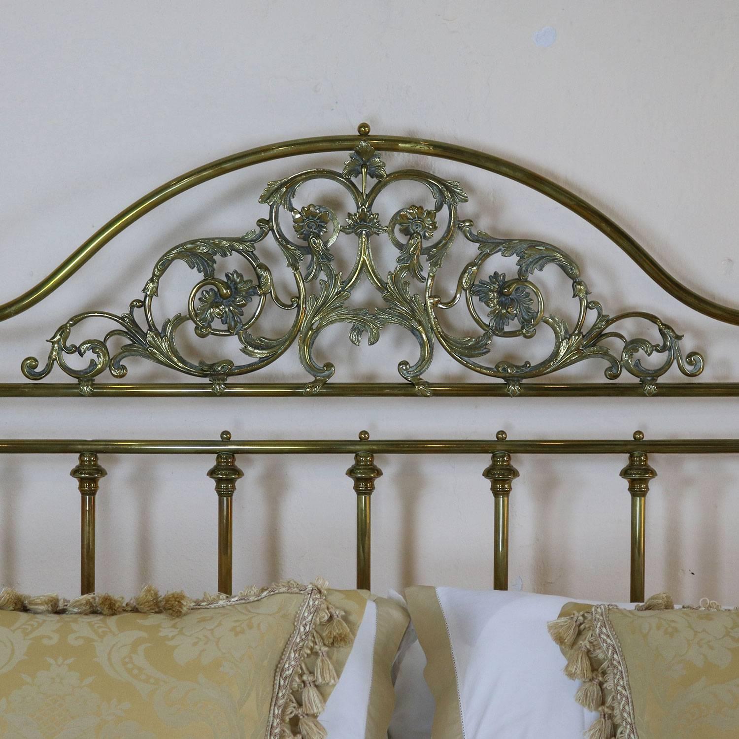 Brass Bedstead with Decorative Fittings 3