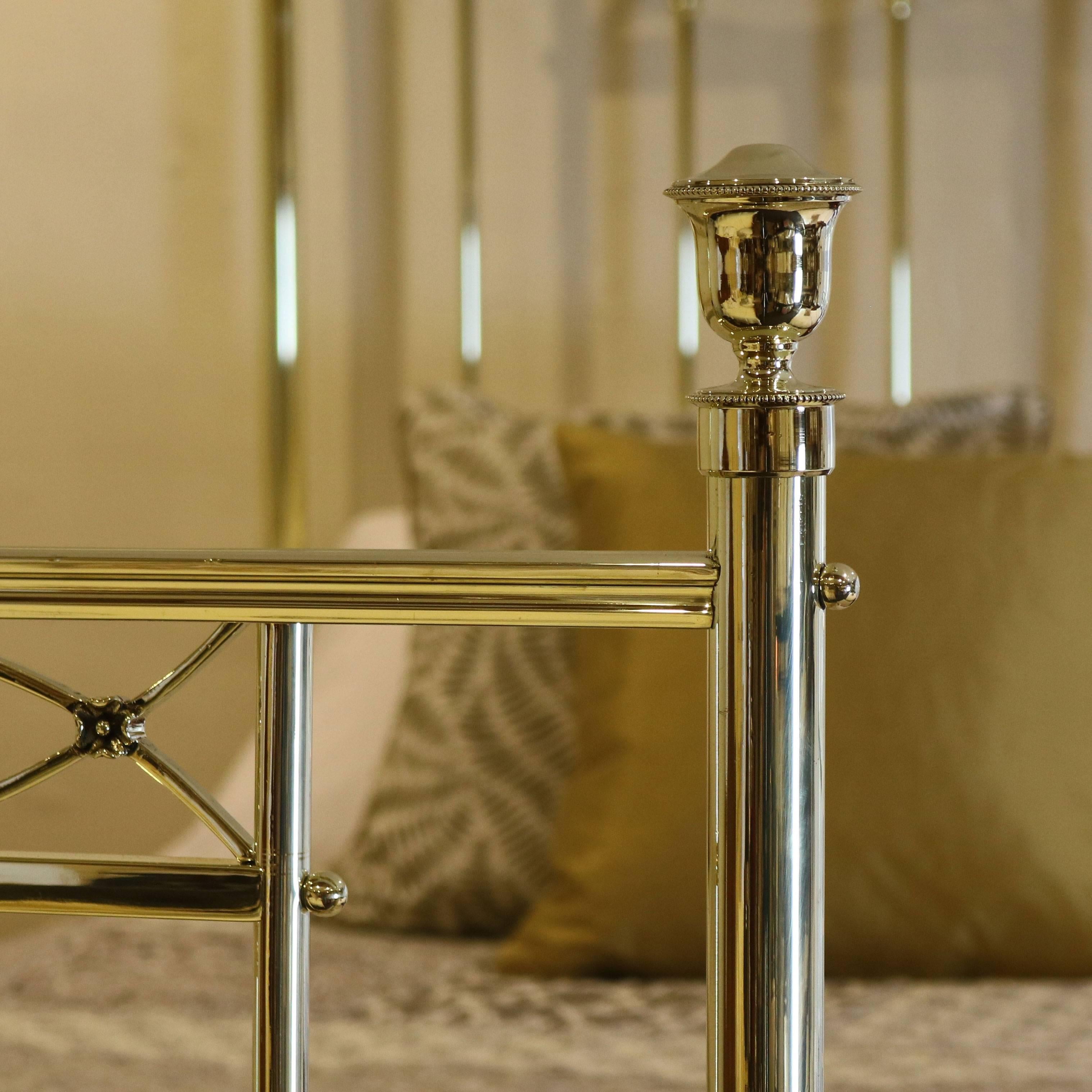 Edwardian Matching Pair of Twin Brass Beds MPS20