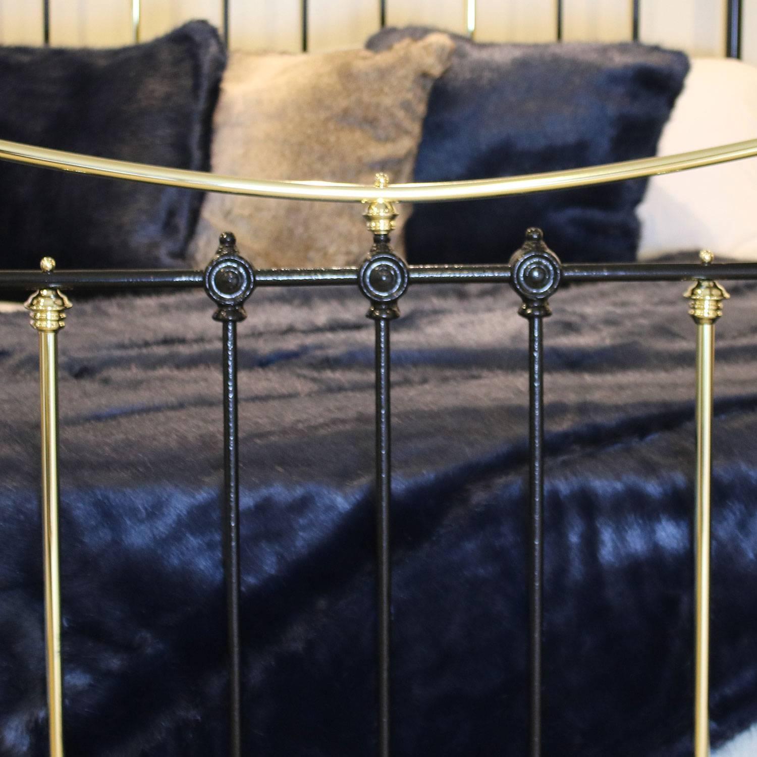 British Black Brass and Iron Bed, MK132