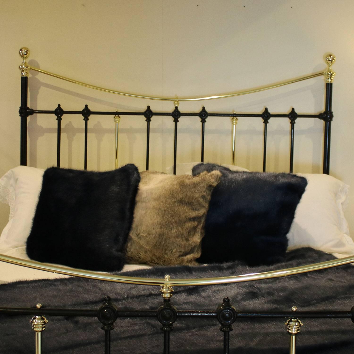 Cast Black Brass and Iron Bed, MK132