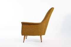 Coppia di poltrone vintage con schienale alto di Ben Seibel Anni '60, stile Mid-Century Modern