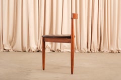Pair of Vintage Danish Roundette Style Dining Chairs In the Manner of Hans Olsen