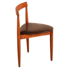 Pair of Vintage Danish Roundette Style Dining Chairs In the Manner of Hans Olsen