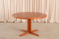 1960s Laurits M. Larsen Extendable Teak Dining Table  Danish Modern Møbelfabrik