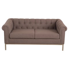 Vintage Rare Dunbar Tuxedo Sofa, Original Label, Attributed Edward Wormley