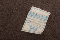 Vintage Rare Dunbar Tuxedo Sofa, Original Label, Attributed Edward Wormley