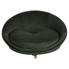 Vintage Satellite Round Lounge Chair Attributed to Milo Baughman