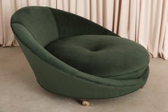 Vintage Satellite Round Lounge Chair Attributed to Milo Baughman