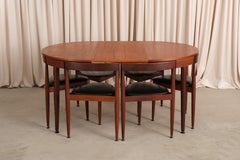Vintage Hans Olsen Roundette Dining Set for Frem Røjle (Expandable to 6)