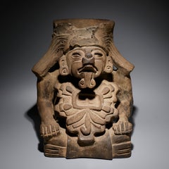 Cinerary Urn. Oaxaca. AD 600–1000. Terracotta. 23 cm high.