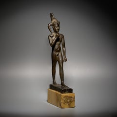 God Harpocrates. Ancient Egypt, Late Period, 664–323 BC. Bronze. 17 cm high