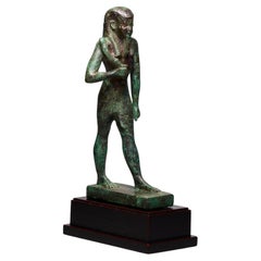 God Nefertum. Ancient Egypt, Late Period, 664–332 BC. Bronze and Gold. 22.5 cm.