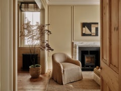 Ocra Linen Slipcover Occasional Chair by Frances Jean