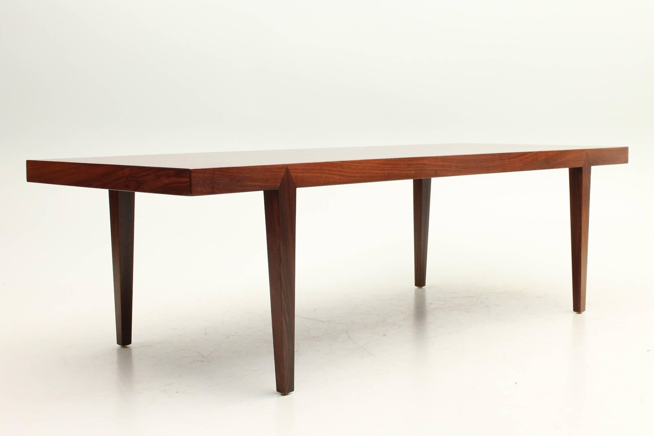 Danish, Mid-Century Rosewood Coffee Table by Severin Hansen, 1960 In Excellent Condition For Sale In Houston, TX