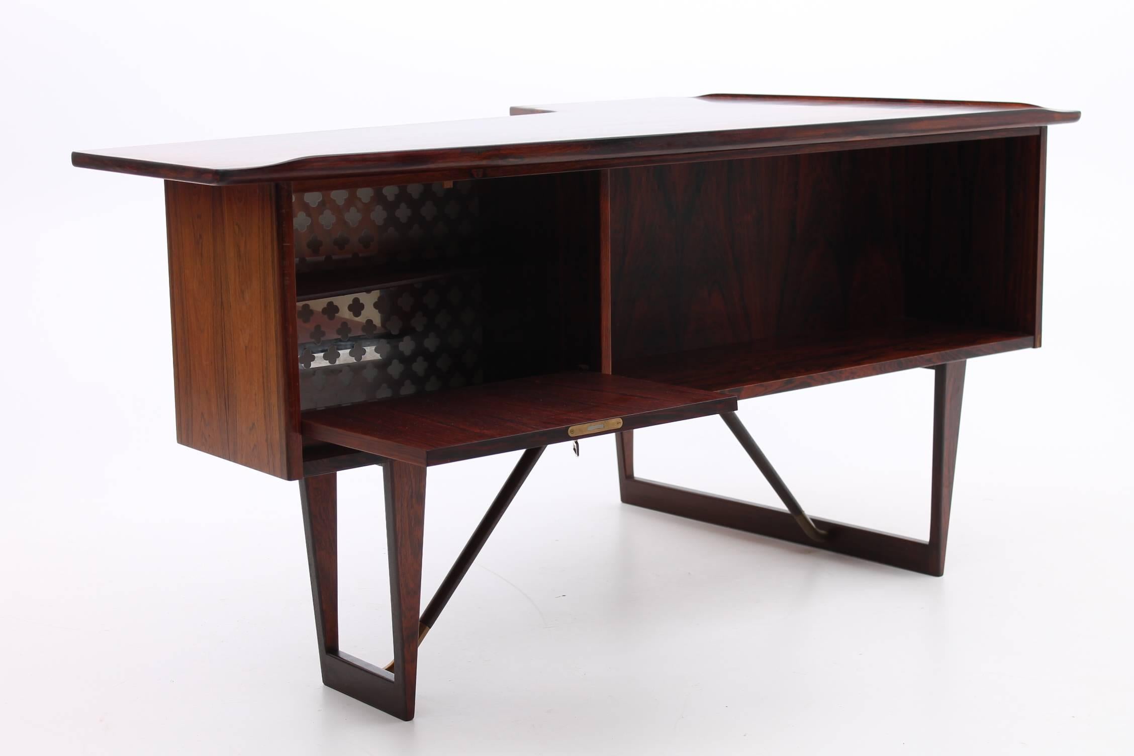 Rosewood Desk by Peter Lovig Nielsen, 1956 - Scandinavian Modern  1