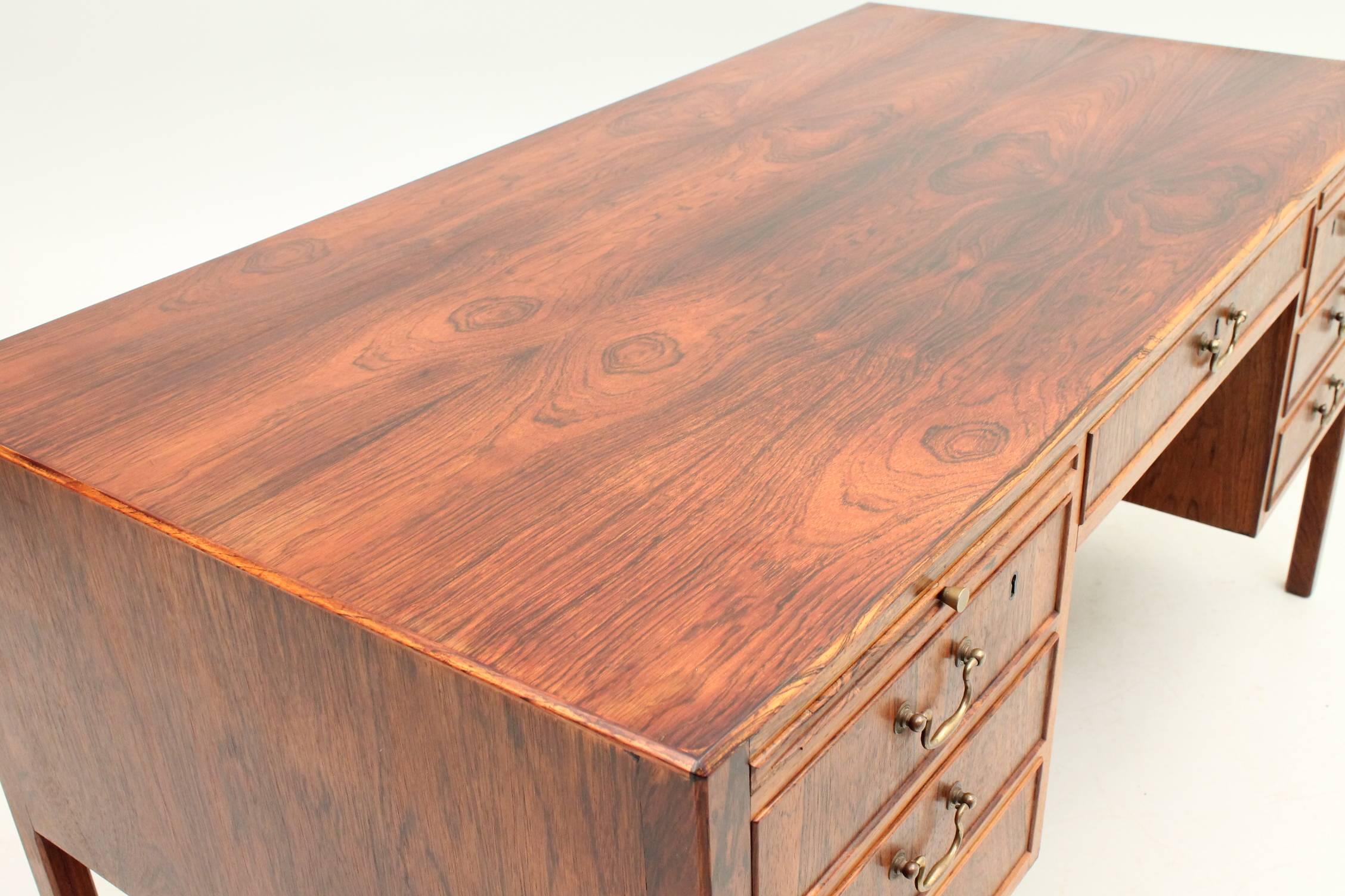 Mid-20th Century Rosewood Desk by Arne Vodder for Helge Sibast, 1955 - Danish, Mid Century For Sale
