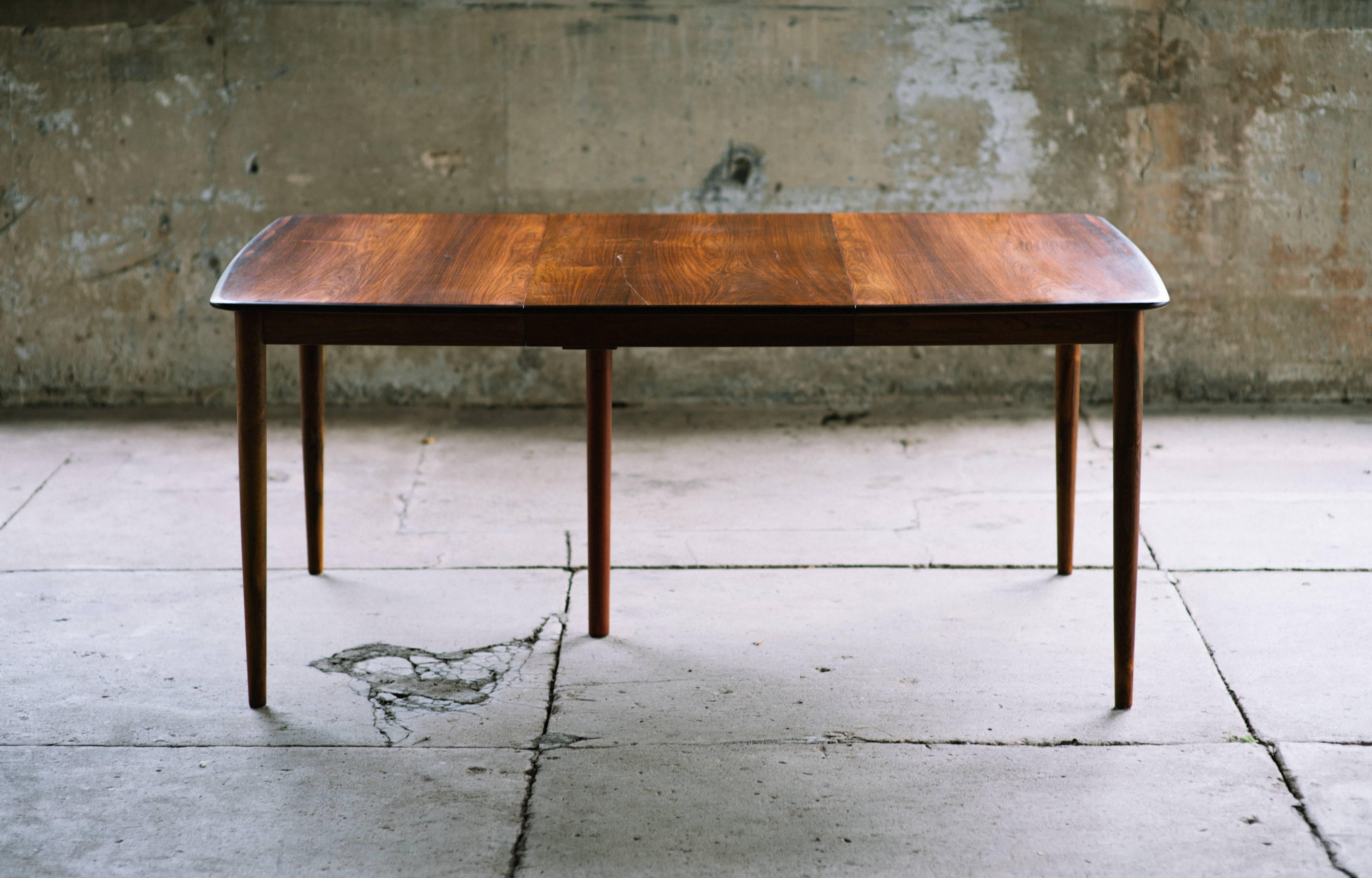 Rosewood Square Dining Table Commissioned by Illums Bolighus In Excellent Condition For Sale In Houston, TX