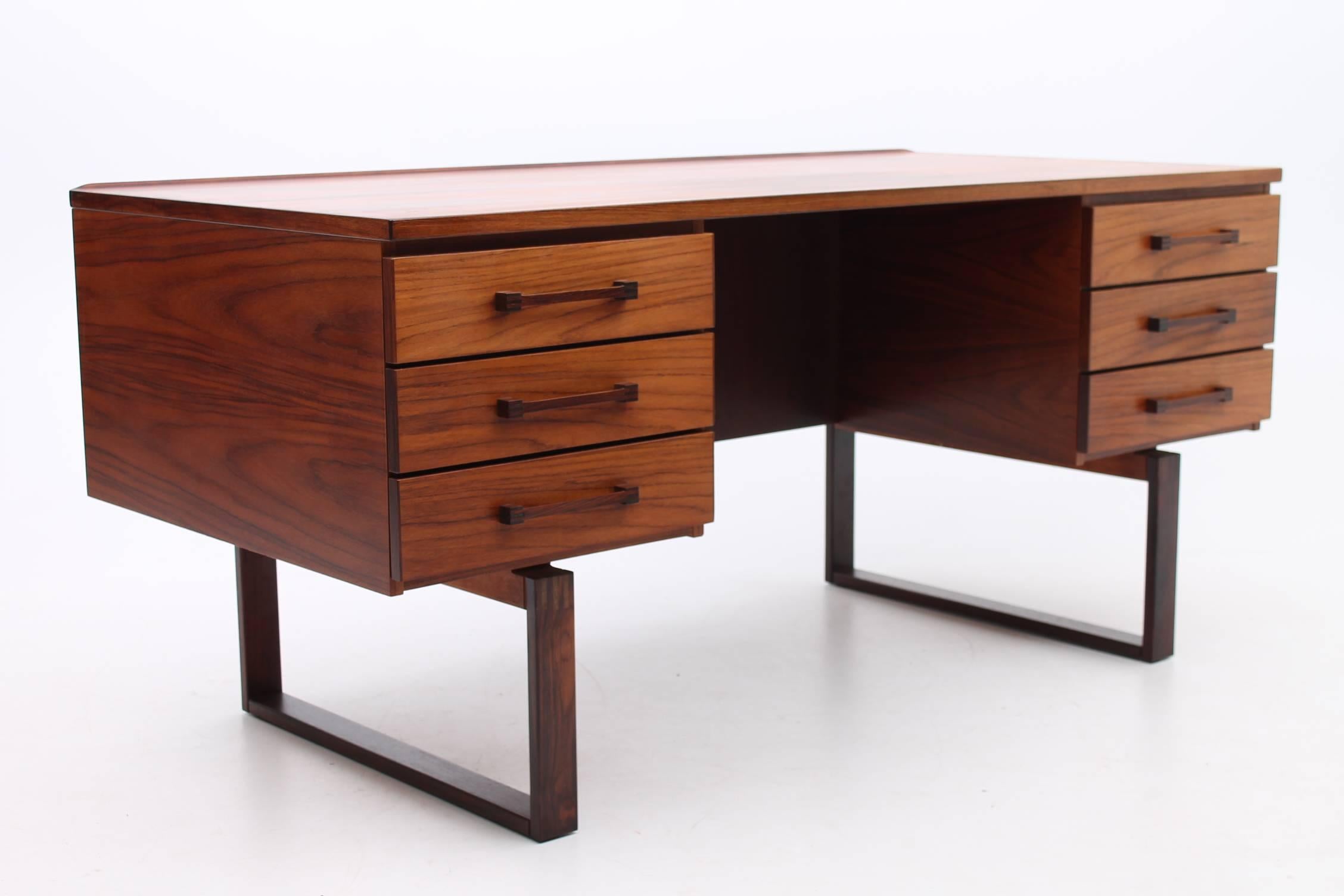 Danish Rosewood Desk by Preben Schou Andersen for PSA Furniture, Scandinavian Modern