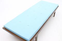 Light Blue and Oak Daybed Designed by Poul Volther for Illums Bolighus