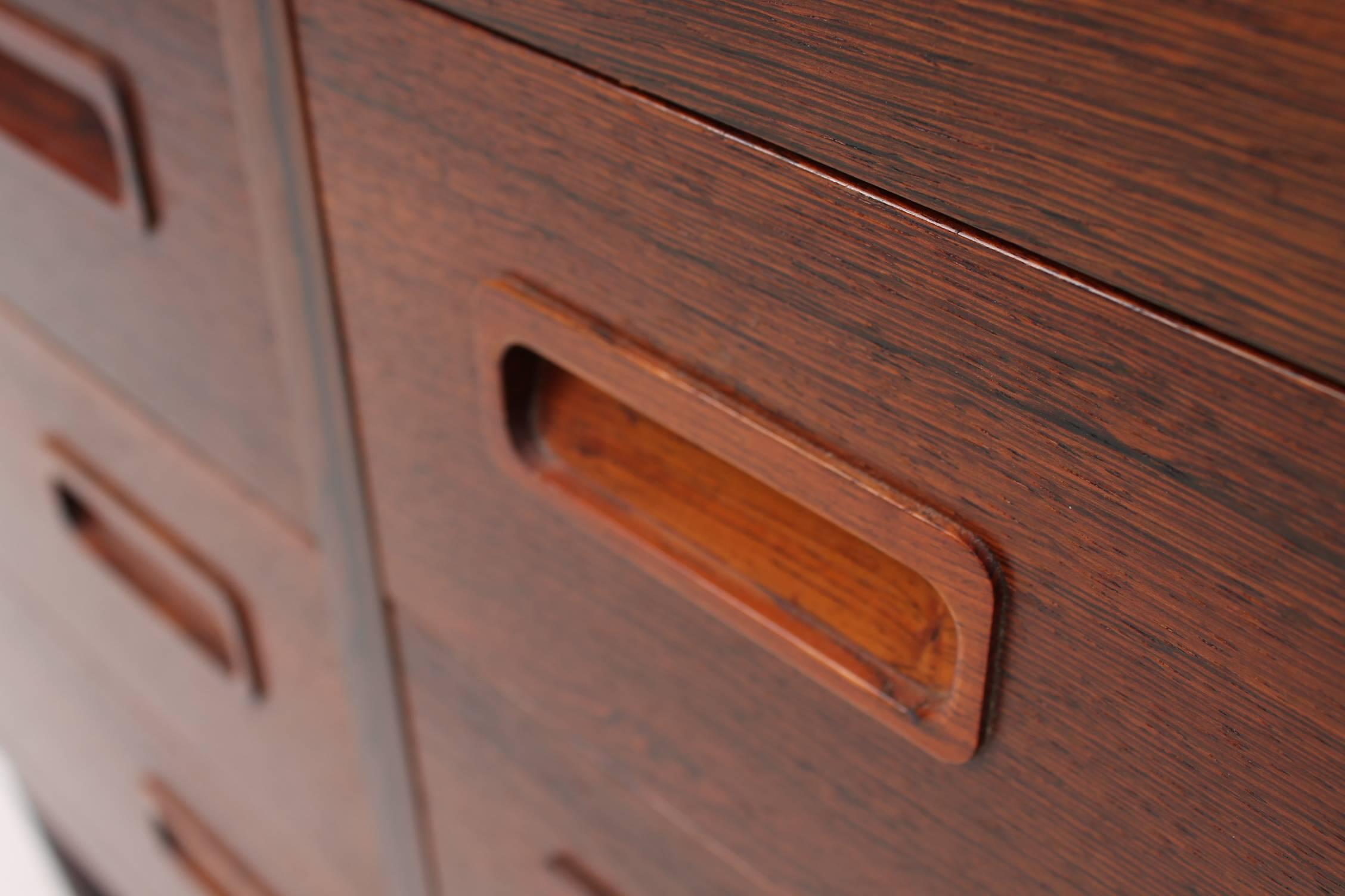 Mid-20th Century Rosewood Double Chest of Drawers by Poul Hundevad, Scandinavian Modern For Sale