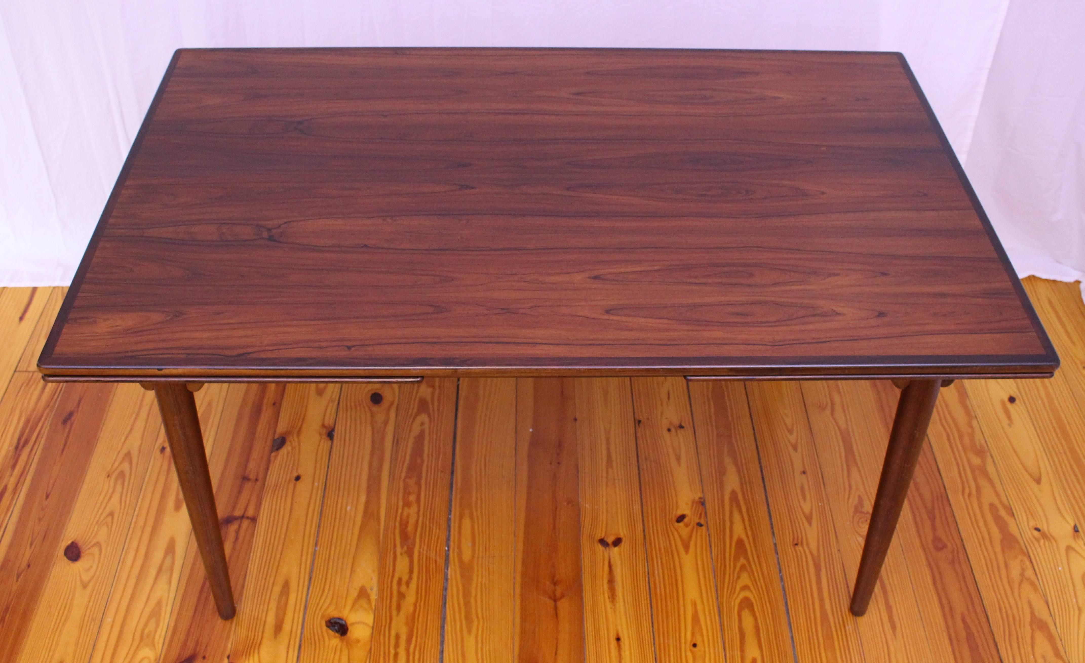 Danish Rectangular, Extendable Rosewood Dining Table by Gunni Omann for Omann Jun 