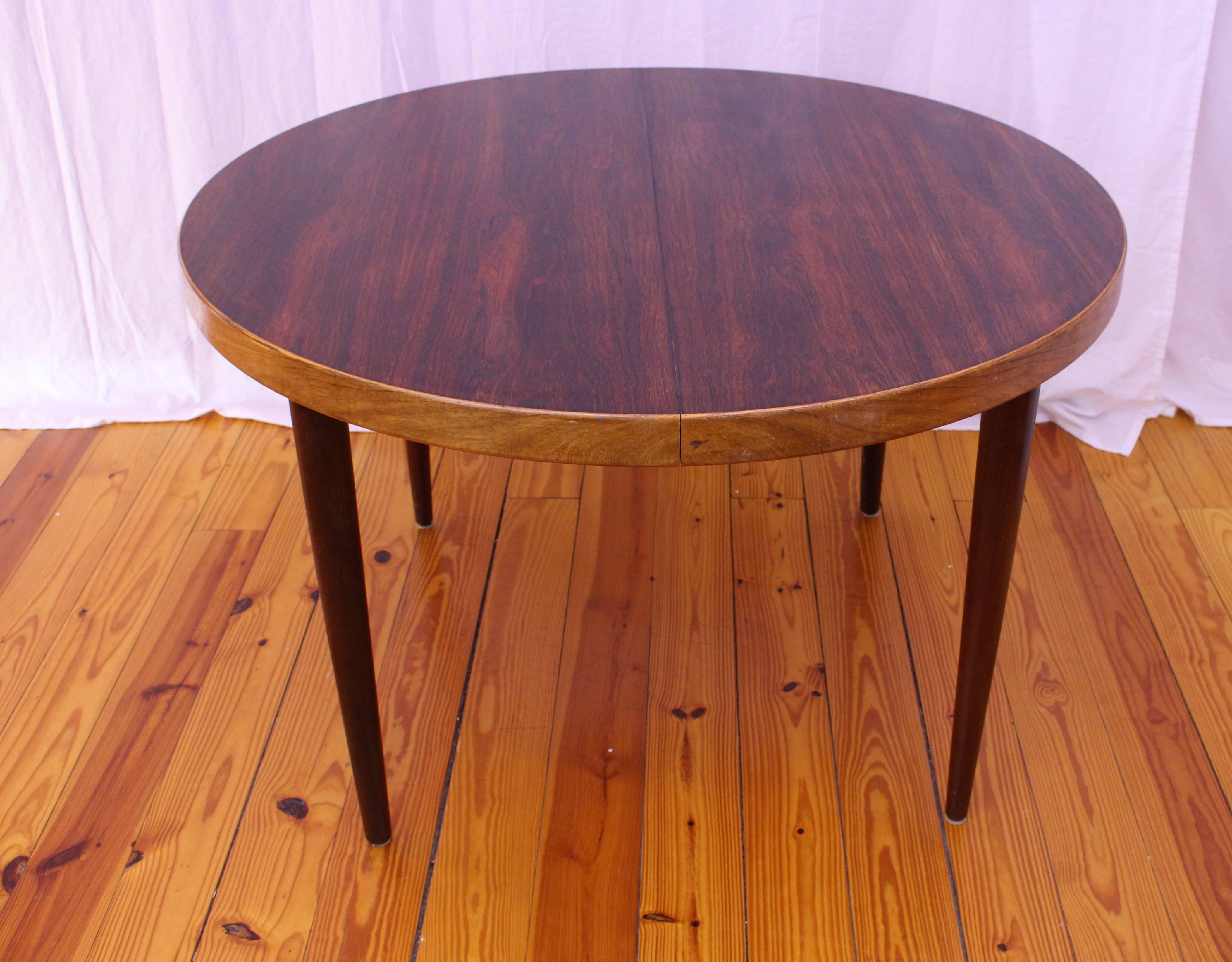 Mid-20th Century Danish, Mid-Century Modern Rosewood and Teak Dining Table by Kai Kristiansen For Sale