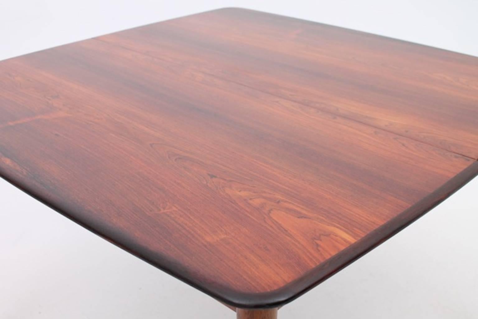 Rosewood Square Dining Table Commissioned by Illums Bolighus For Sale 2