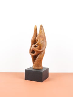 Dragoljub Milošević Abstract Sculpture, Plaster, Mid-century, France, 1970s