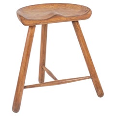 ARNE HOVMAND-OLSEN - ‘Shoemaker’ stool in wood, Denmark, circa 1950