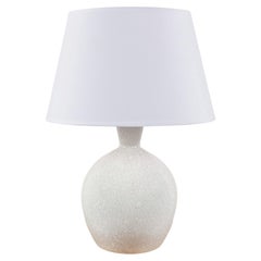 French ceramic table lamp - style of jean besnard, France, Mid-century, 1960