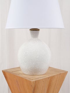 French ceramic table lamp - style of jean besnard, France, Mid-century, 1960