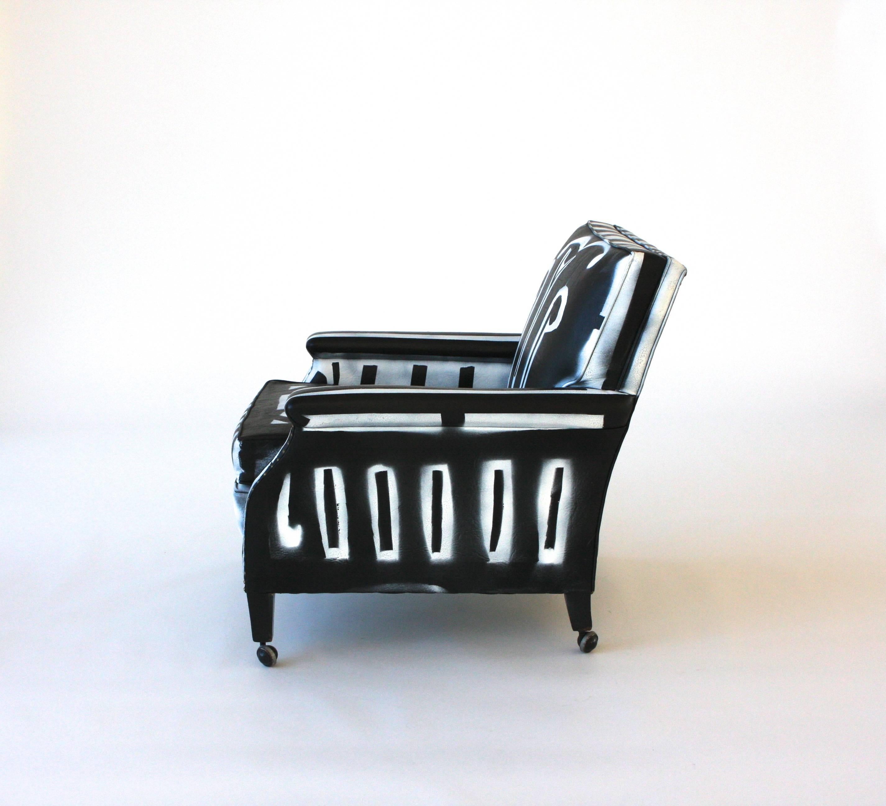 Bohemian Hand-Painted Club Chair