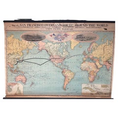 1899 San Francisco Overland Route SFOR by Rand McNally & Co. Union Pacific RR Ad