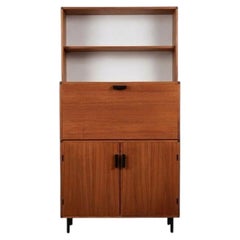 Cees Braakman Teak Secretary Cabinet for Pastoe, Netherlands, 1950s