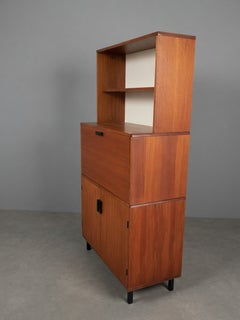 Cees Braakman Teak Secretary Cabinet for Pastoe, Netherlands, 1950s