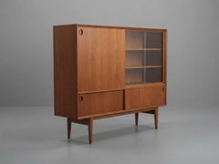 Oswald Vermaercke "Paola" Teak Highboard for V-Form, Belgium 1959