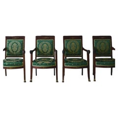 Vierer-Set Directoire-Stühle