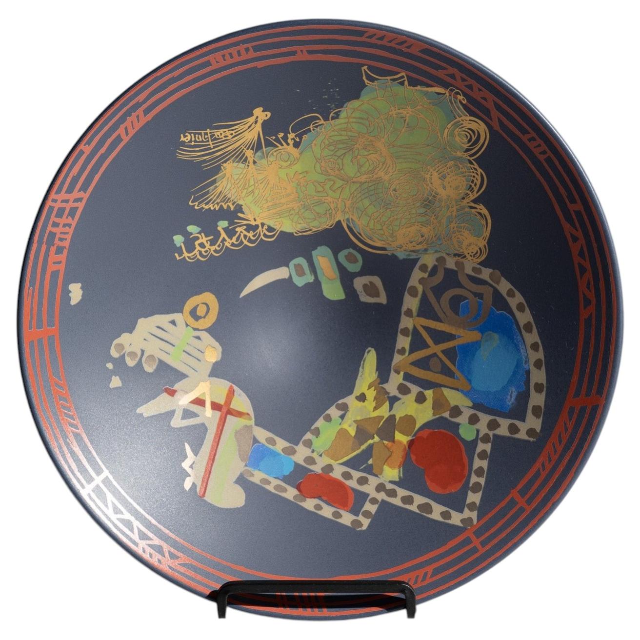 Gilbert Portanier Liguria Porcelain Wall Plate for Rosenthal, Germany For Sale