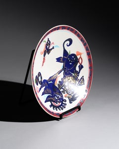 Gilbert Portanier Alta Mira Porcelain Plate for Rosenthal, 1970s