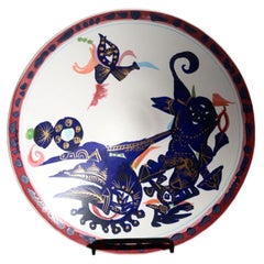 Gilbert Portanier Alta Mira Porcelain Plate for Rosenthal, 1970s