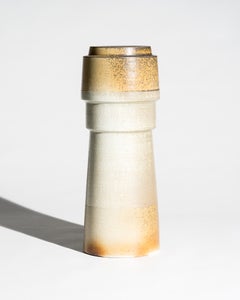 Vaso in porcellana chamotte cotto con sale di Martin Schlotz, Germania