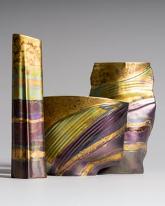 Rosenthal Eosin Porcelain Vase Trio by Johan van Loon and Helmut Drexler, 1990s