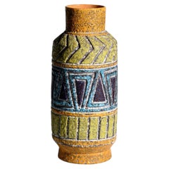 Fratelli Fanciullacci Attributed Textured Ceramic Vase, Italy, circa 1970