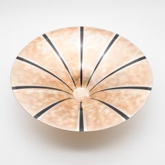Cuenco central «Starburst» de WMF Ikora, chapado en plata, Alemania, década de 1930