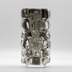 Vase en verre « Grey Pineapple » – Frantisek Vizner pour Skrdlovice, 1971