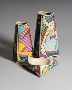 Dorothy Hafner Flash Vase Duo and Ashtray for Rosenthal, 1980s