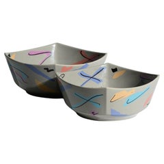 Ensemble de bols emboîtables en porcelaine « Flash Grey » de Dorothy Hafner pour Rosenthal, années 1980