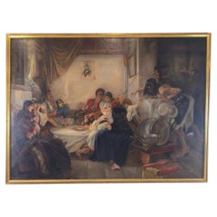 Monumental painting "Carnival in Athens" After Nikolaos Gyzis by Elias Atzitiris